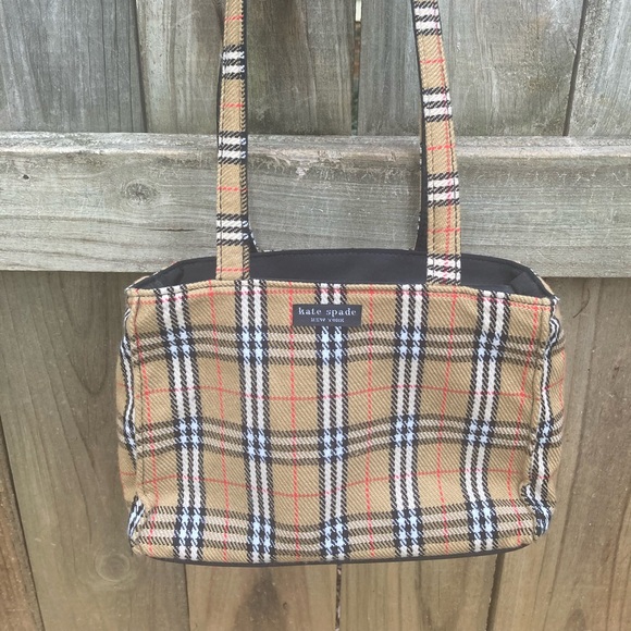 kate spade Handbags - Kate Spade tan plaid purse
